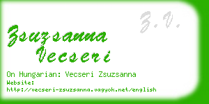 zsuzsanna vecseri business card